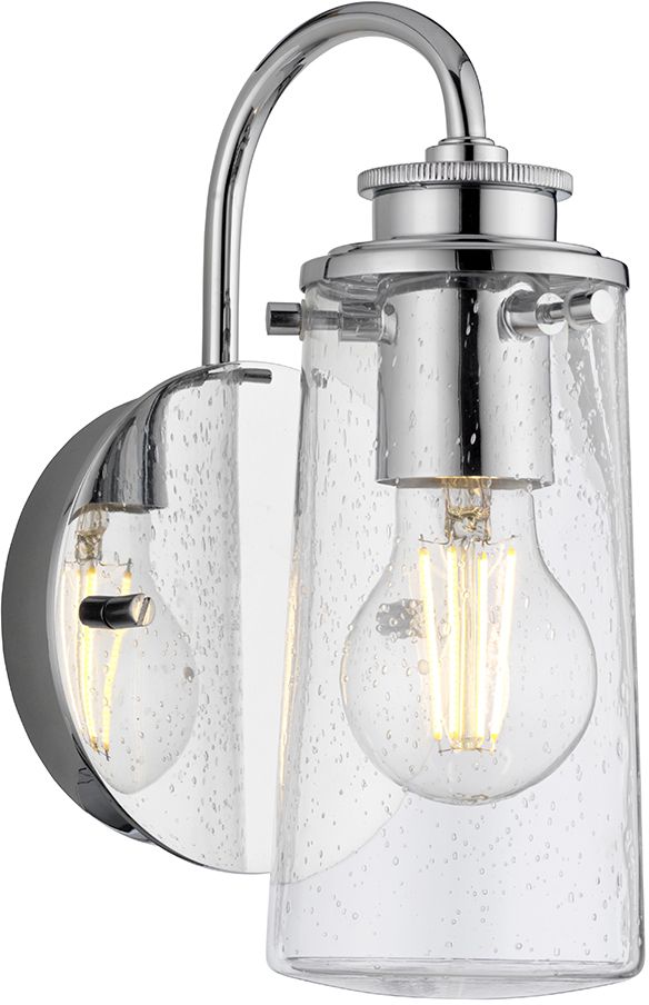 Quintiesse Braelyn applique murale 1x40 W chrome-transparent QN-BRAELYN1-PC