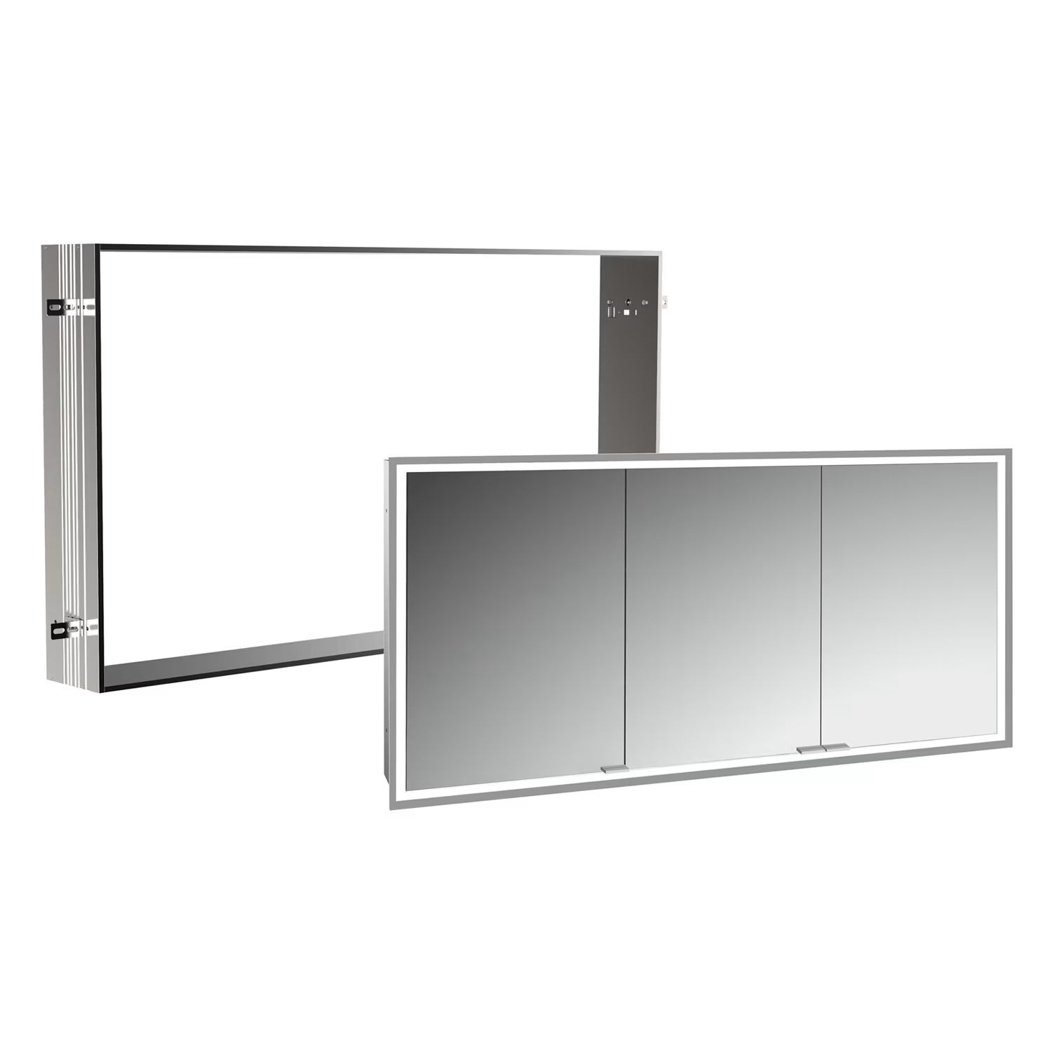 Set armoire Kronenbach Cube 2.0 KB100213CR, cadre pour installation de miroir encastré Kronenbach Cube 2.0 NU1000034NU