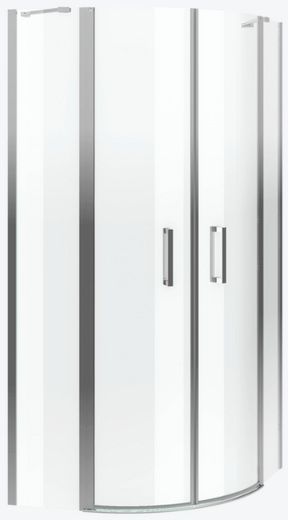 Excellent Mazo paroi de douche 44 cm chrome brillant/verre transparent KAEX.3000.2P.1010.LP