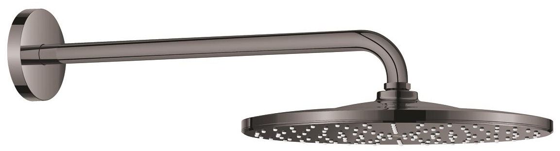 Grohe Rainshower douche à effet de pluie avec bras 31x31 cm circulaitre Hard Graphite 26558A00