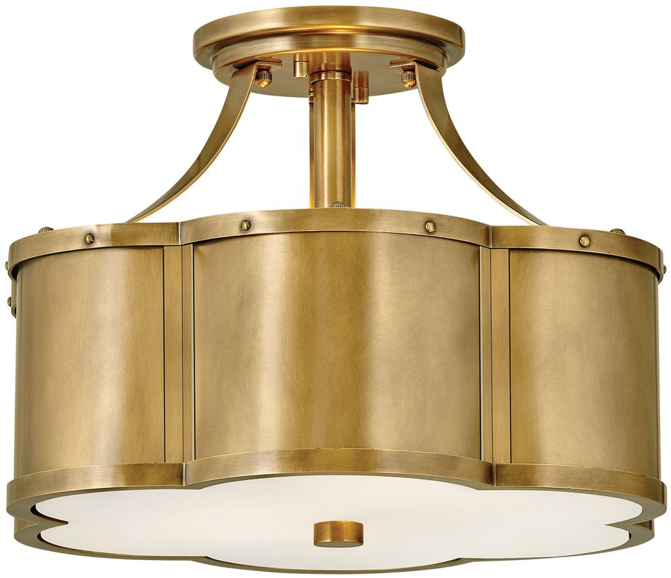 Quintiesse Chance plafonnier 2x60 W laiton QN-CHANCE-SF-S-HB