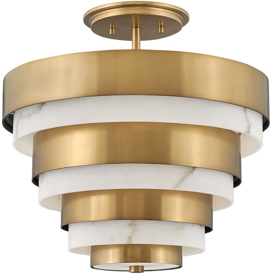 Quintiesse Echelon plafonnier 3x40 W laiton QN-ECHELON-SF
