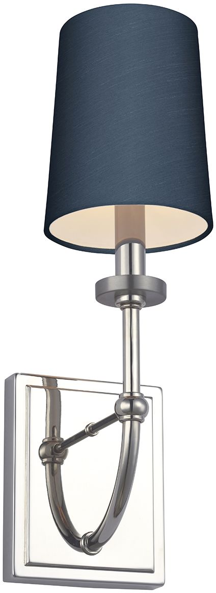 Quintiesse Felixstowe applique murale 1x3 W chrome-bleu QN-FELIXSTOWE1-B