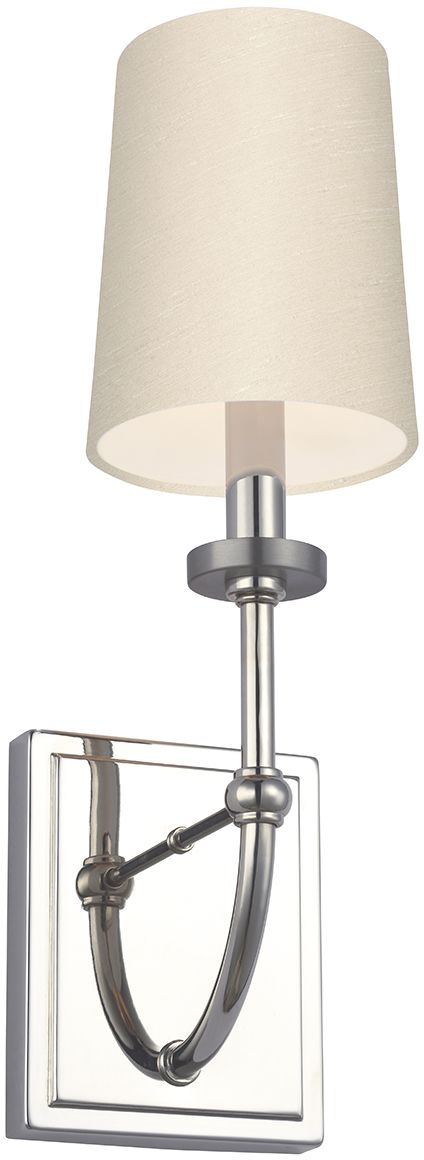 Quintiesse Felixstowe applique murale 1x3 W chrome-crème QN-FELIXSTOWE1-C