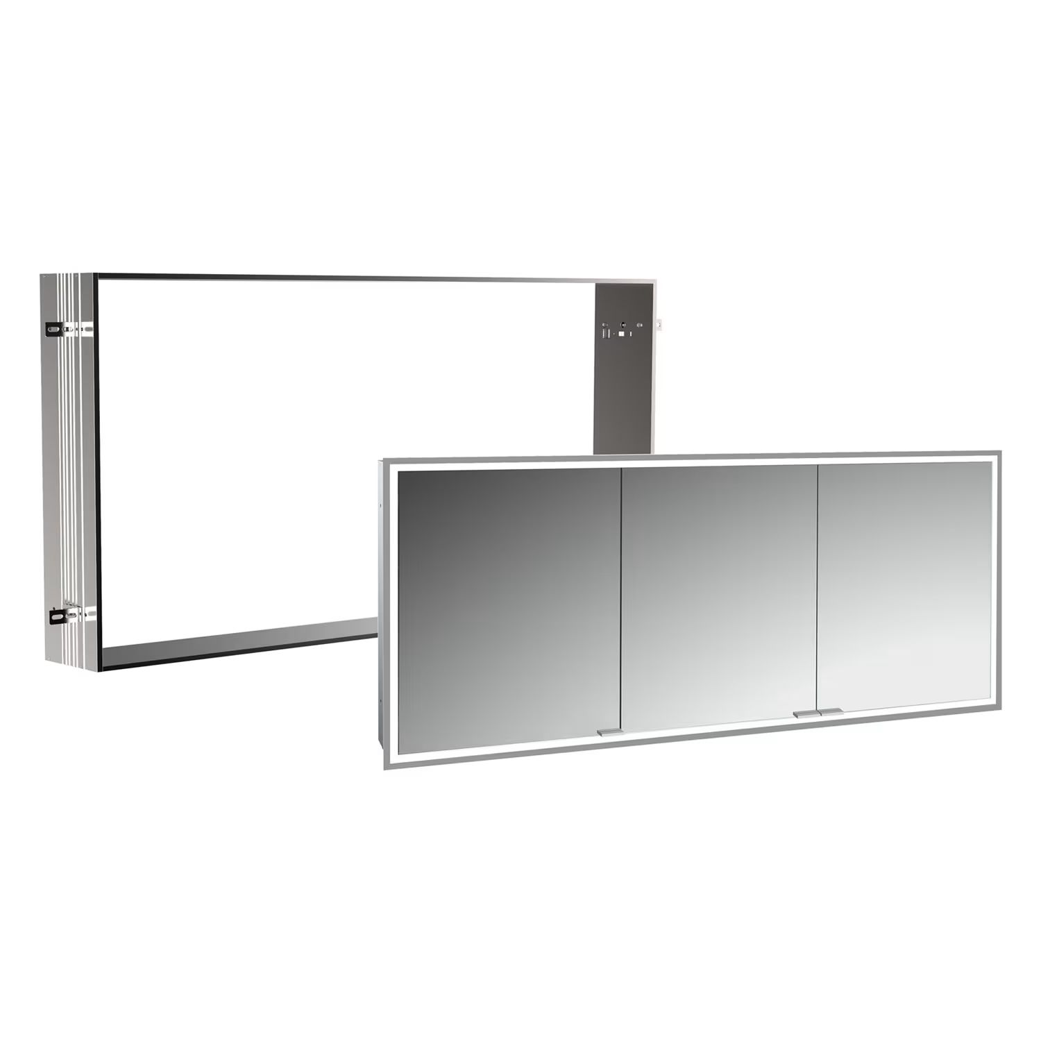 Set armoire Kronenbach Cube 2.0 KB100214CR, cadre pour installation de miroir encastré Kronenbach Cube 2.0 NU1000035NU