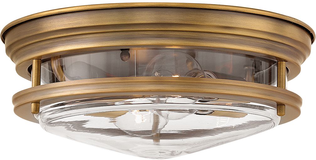 Quintiesse Hadrian plafonnier 2x40 W transparent-marron QN-HADRIAN-FS-BR-CLEAR