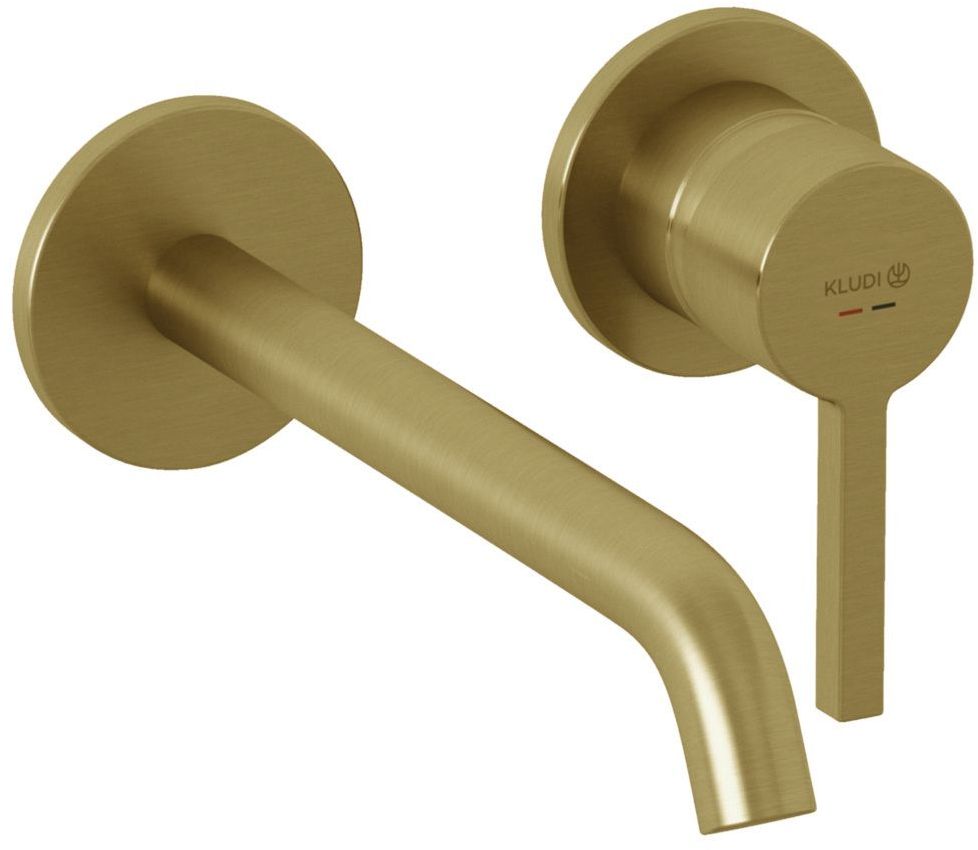 Kludi Nova Fonte Pura mitigeur de lavabo encastrée doré 20245N015