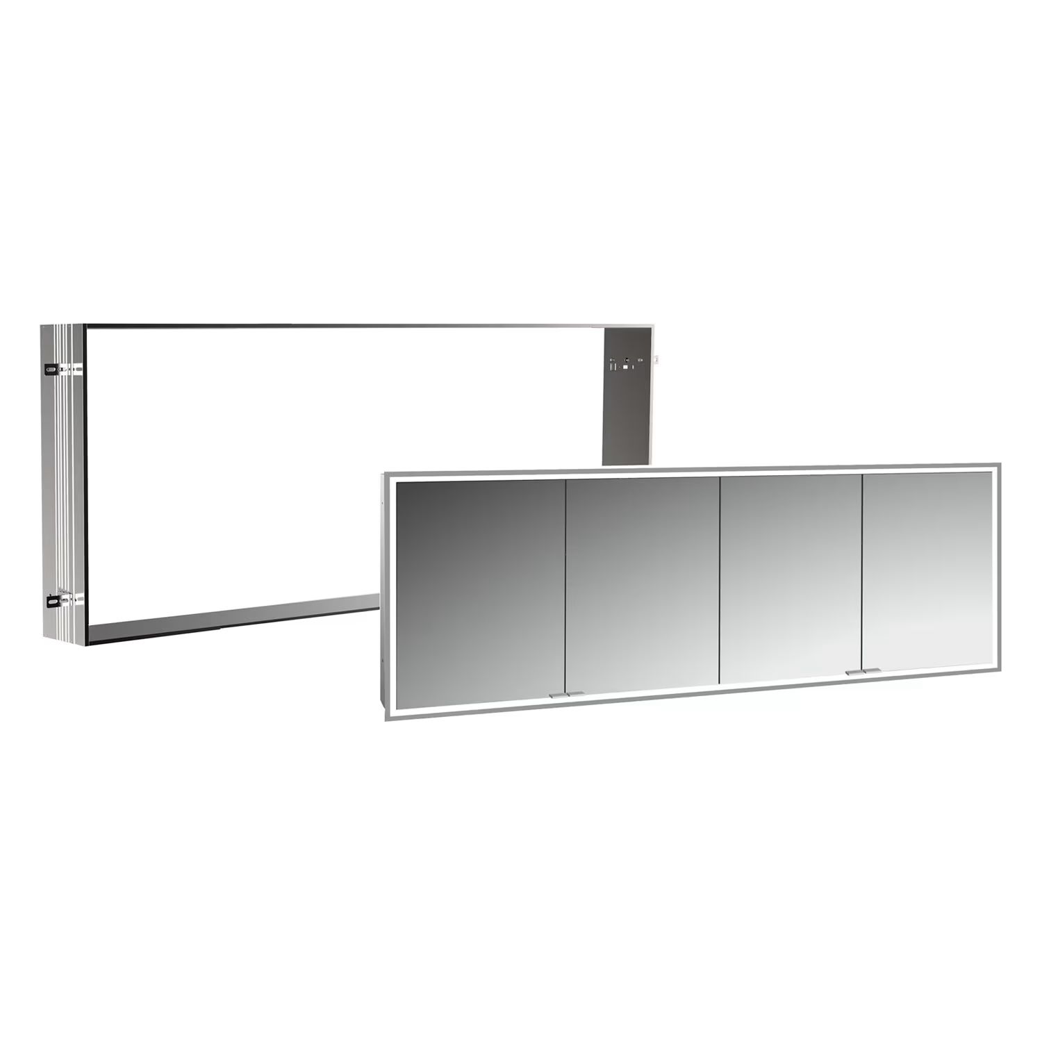 Set armoire Kronenbach Cube 2.0 KB100215CR, cadre pour installation de miroir encastré Kronenbach Cube 2.0 NU1000037NU