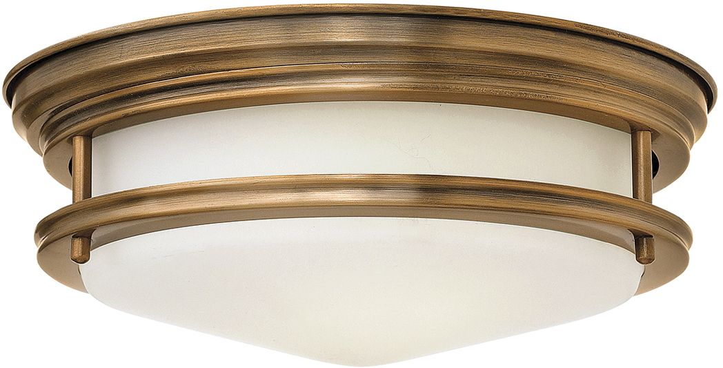 Quintiesse Hadrian plafonnier 2x40 W verre opalisé-marron QN-HADRIAN-FS-BR-OPAL