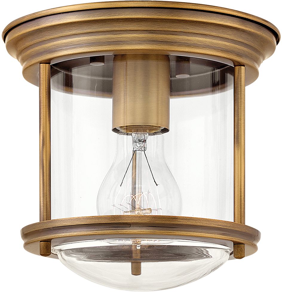 Quintiesse Hadrian plafonnier 1x60 W transparent-marron QN-HADRIAN-MINI-F-BR-CLEAR