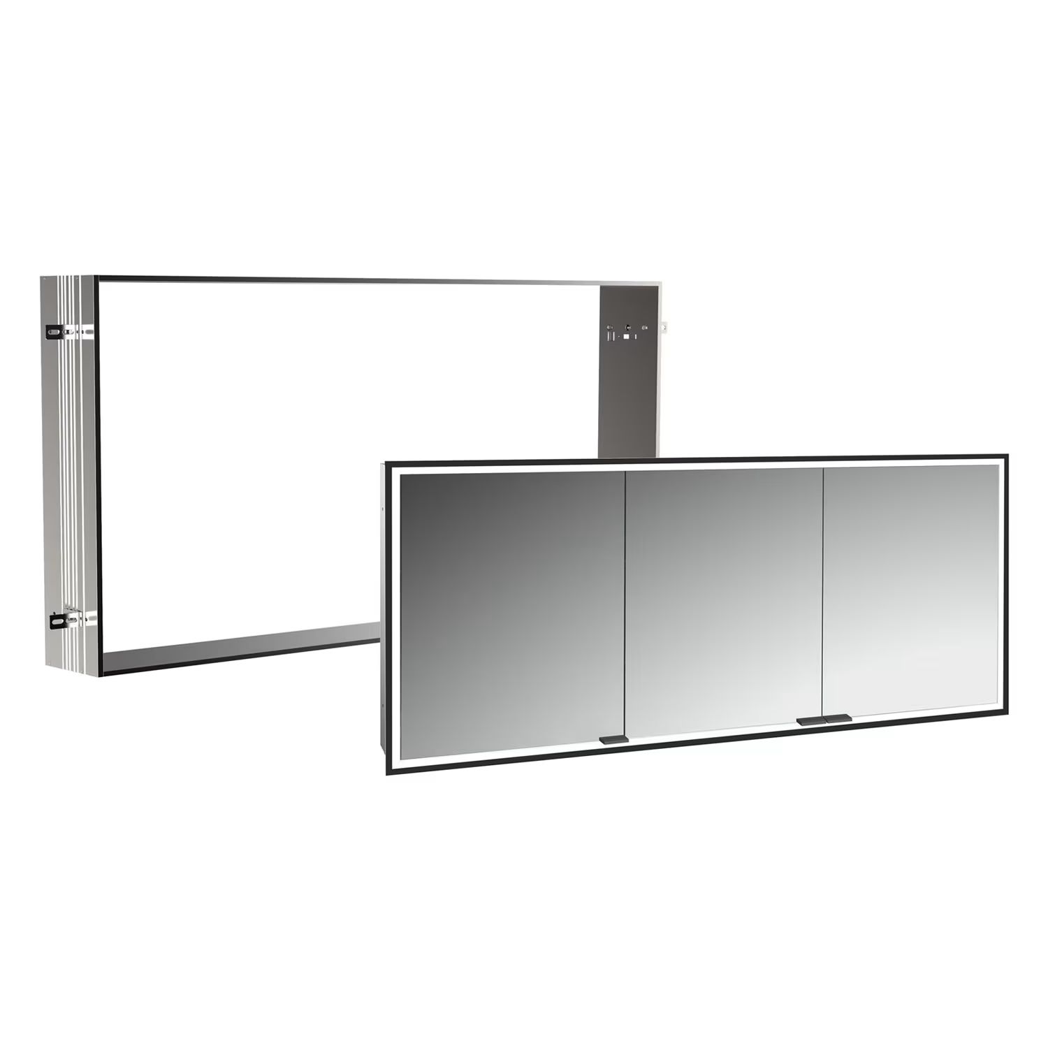 Set armoire Kronenbach Cube 2.0 KB100230MB, cadre pour installation de miroir encastré Kronenbach Cube 2.0 NU1000035NU