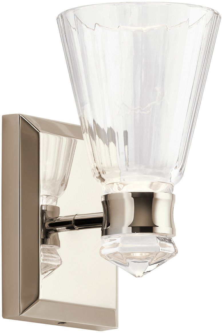 Quintiesse Kayva applique murale 1x8 W nickel QN-KAYVA1-PN