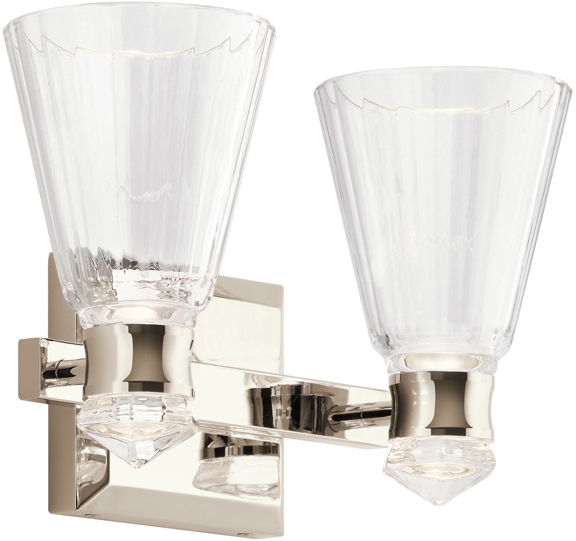Quintiesse Kayva applique murale x12 W nickel QN-KAYVA2-PN