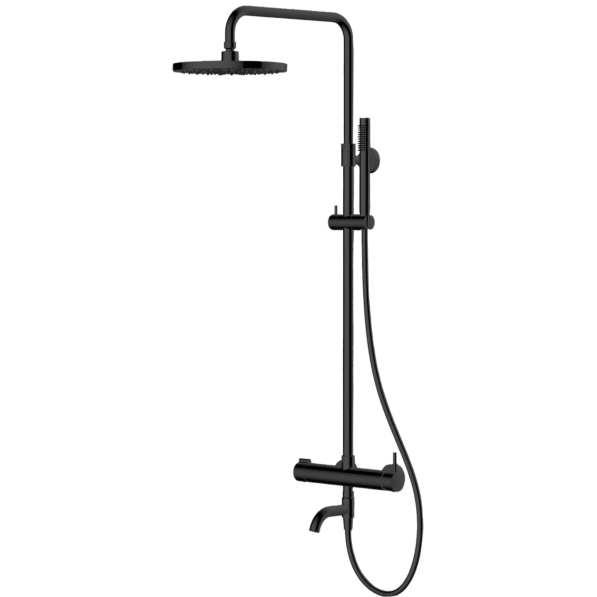 Set ensemble de douche Oltens Molle 36504300, bec pour mitigeur Oltens Numa 39106300