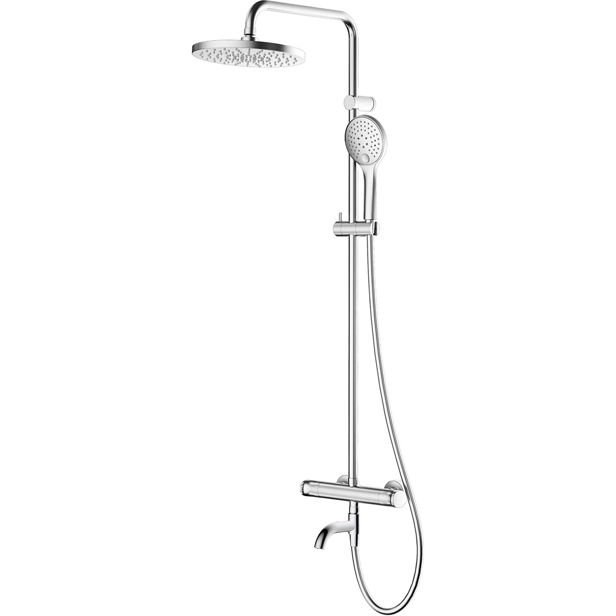 Set ensemble de douche Oltens Vatten 36505100, bec pour mitigeur Oltens Numa 39106100