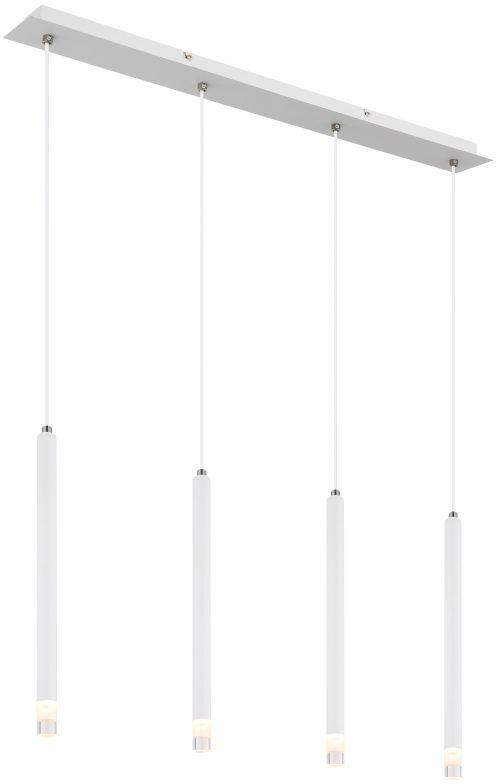 Globo Lighting Ryan lampe suspendue 4x4 W blanc 15629W-4