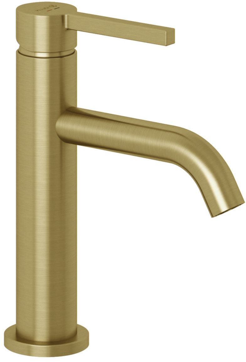 Kludi Nova Fonte Pura mitigeur de lavabo sur pied doré 20028N015
