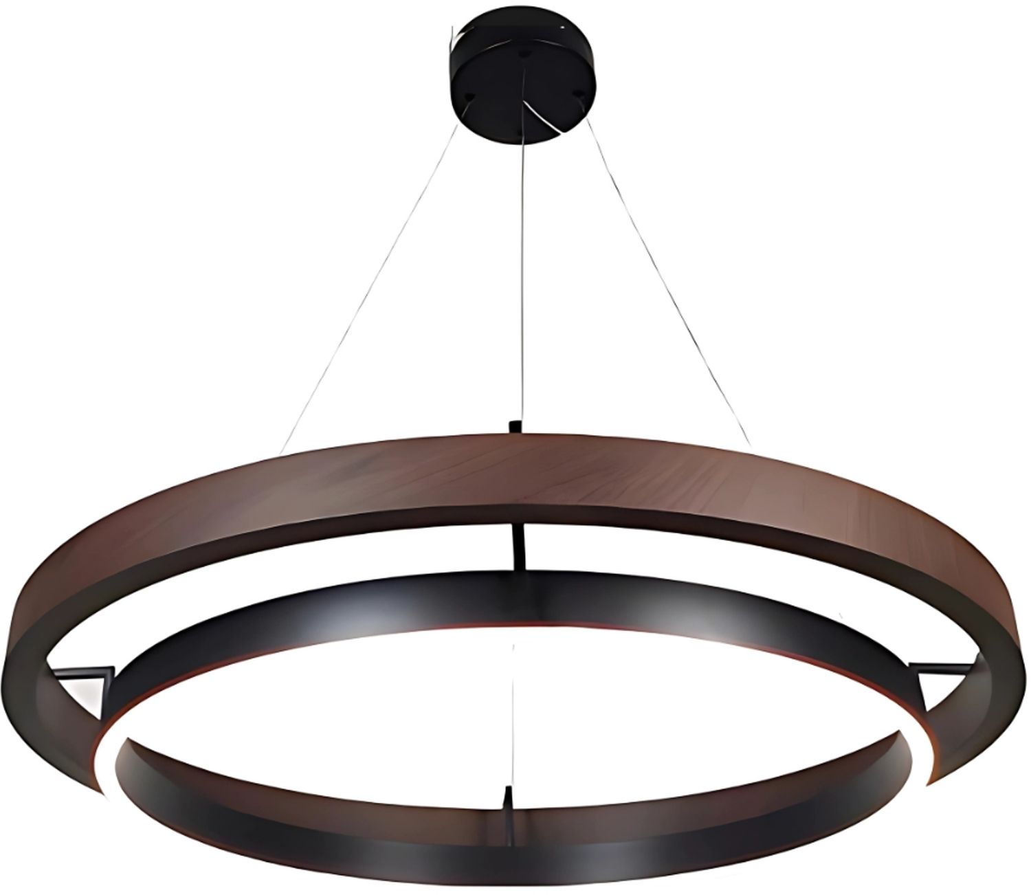 Abigali Plane lampe suspendue 1x38 W noir-marron LWR-PLA