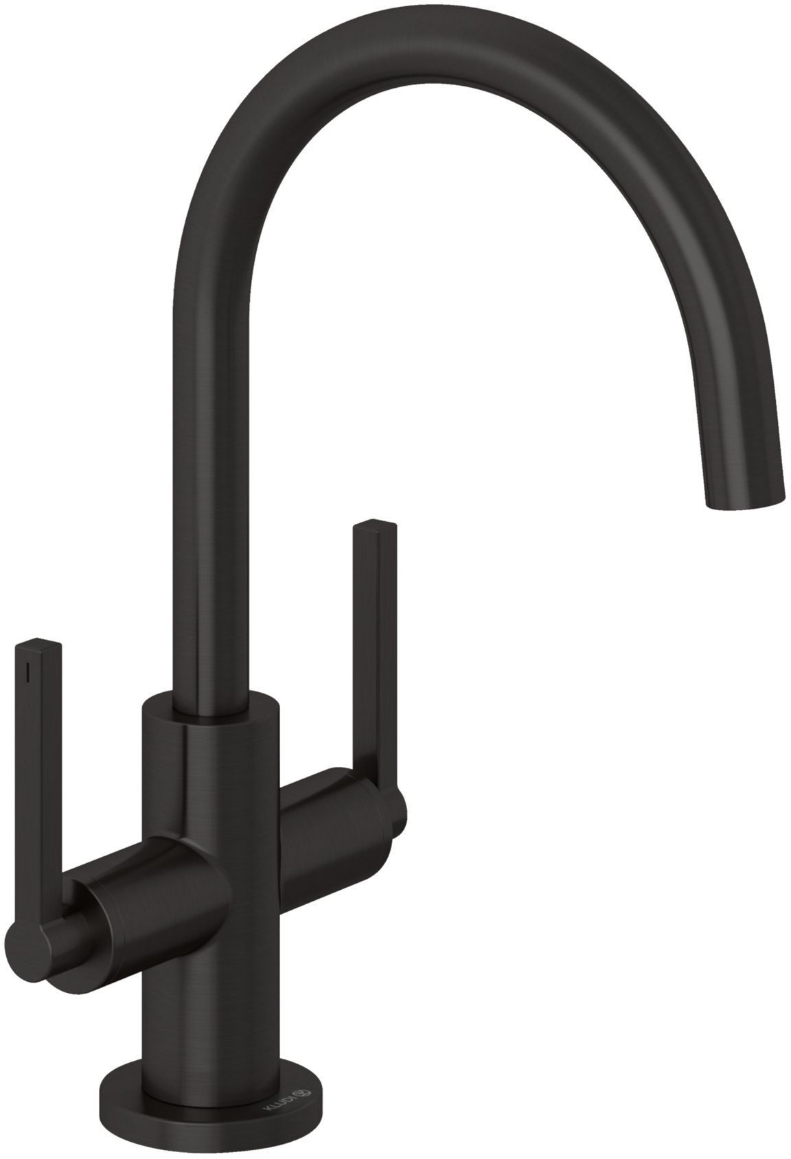 Kludi Nova Fonte Puristic mitigeur de lavabo sur pied noir 20118N215