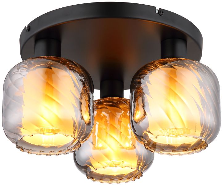 Globo Lighting Xia plafonnier 3x60 W noir 15754-3D