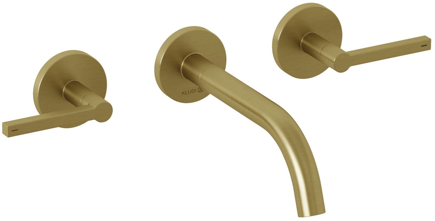 Kludi Nova Fonte Puristic mitigeur de lavabo encastrée doré 20144N015