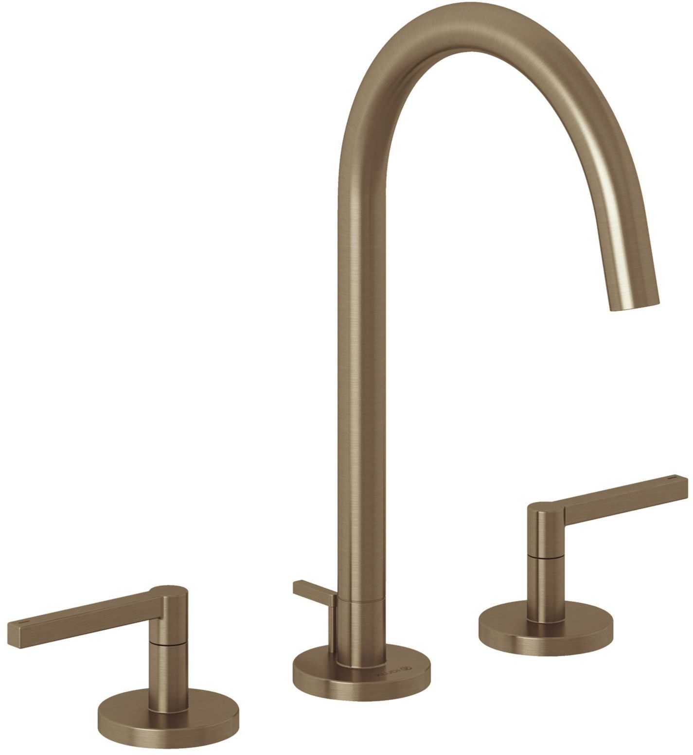 Kludi Nova Fonte Puristic mitigeur de lavabo sur pied laiton/brun antique 20143N115