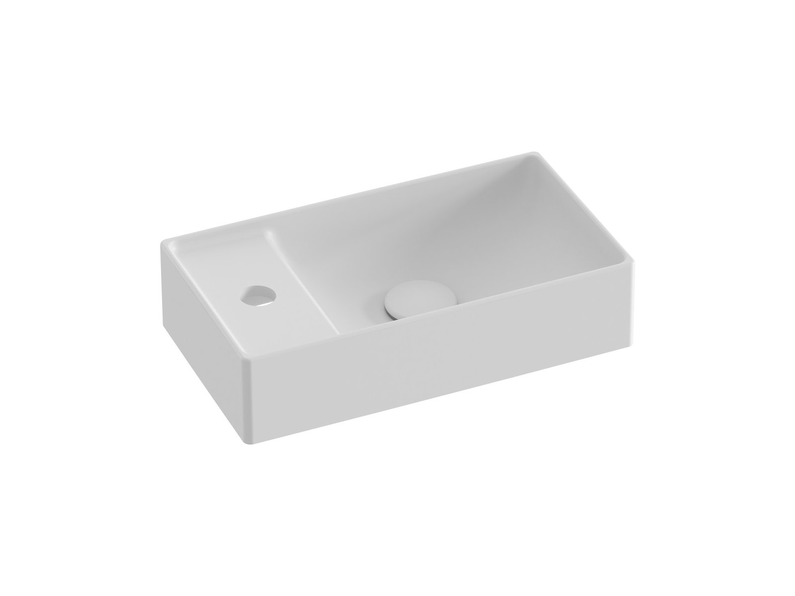 Ravak Veda lavabo 40x22 cm rectangulaire de meuble blanc mat XJX0E240002