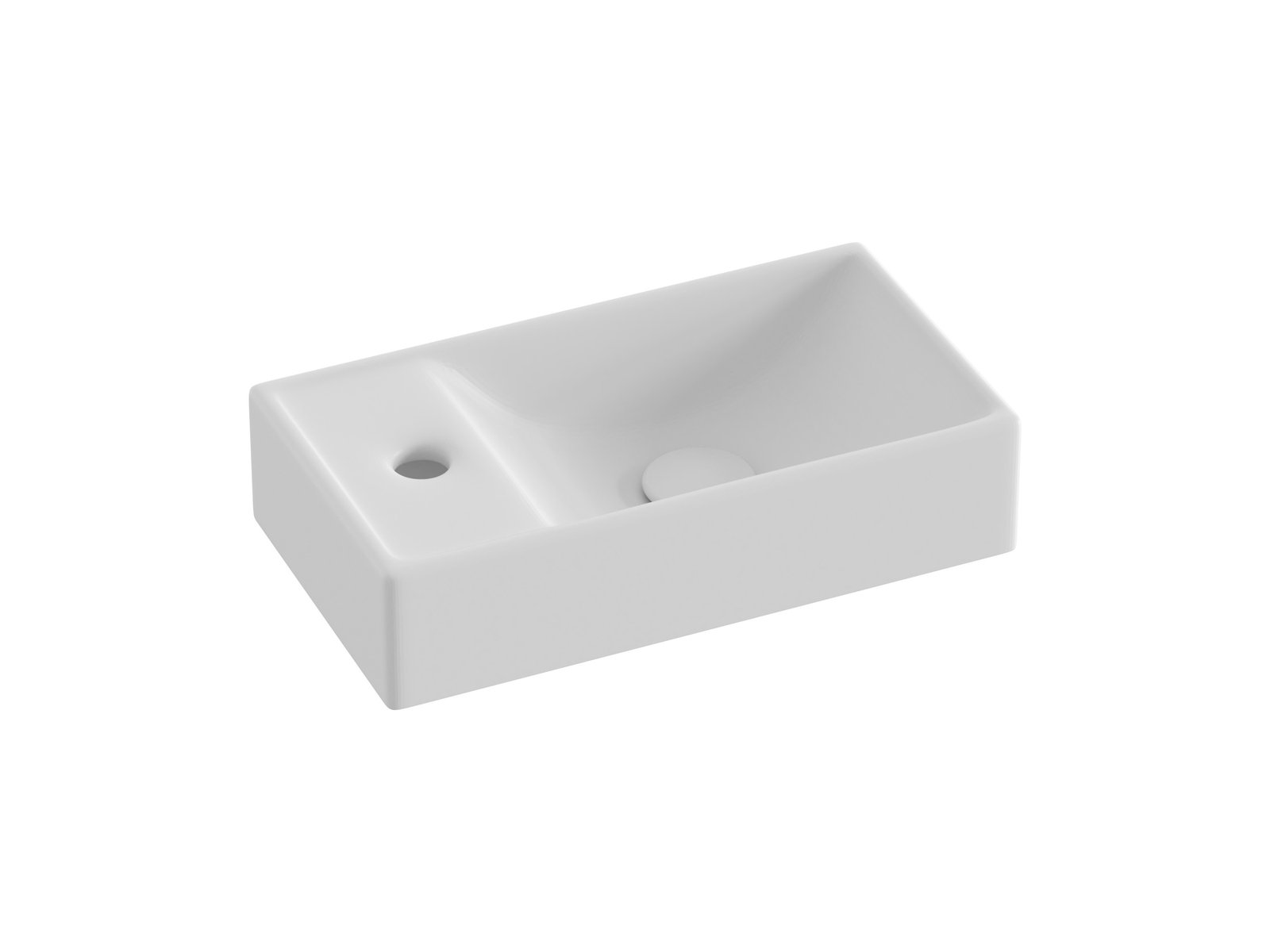 Ravak Veda lavabo 40.8x22.2 cm rectangulaire classique blanc XJXLE240000