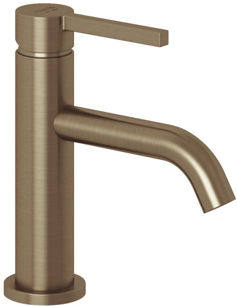 Kludi Nova Fonte Pura mitigeur de lavabo sur pied laiton/brun antique 20288N115