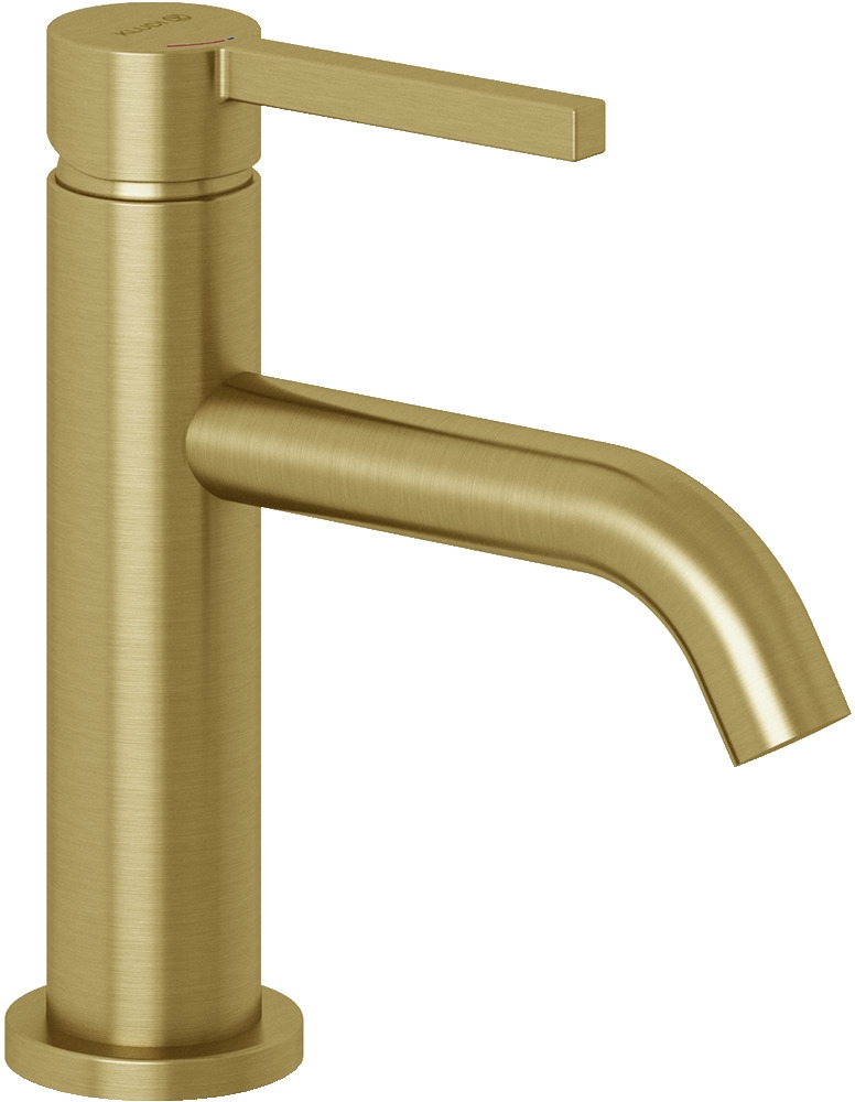 Kludi Nova Fonte Pura mitigeur de lavabo sur pied doré 20289N015