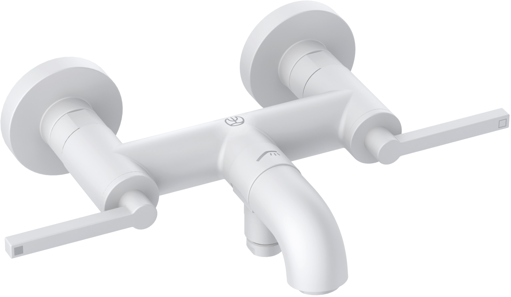 Kludi Nova Fonte Puristic mitigeur bain-douche murale blanc 205405315