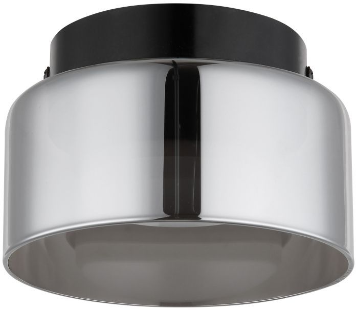 Globo Lighting Higgins plafonnier 1x6 W noir-fumé 16055DS