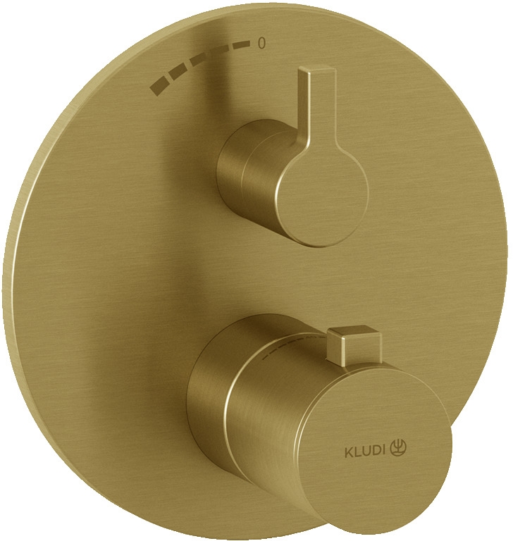 Kludi Nova Fonte Puristic mitigeur de douche encastrée oui doré 20885N015