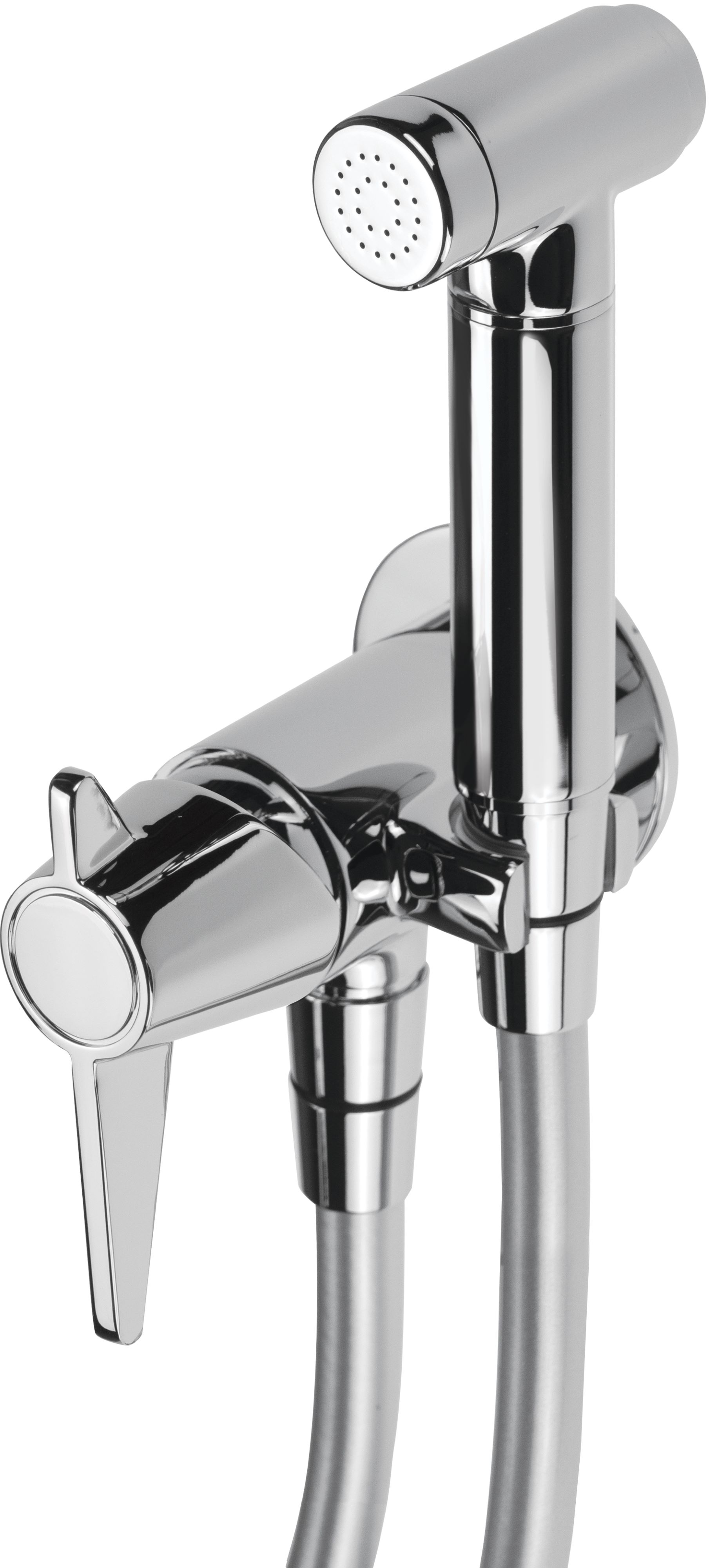 Deante Temisto mitigeur bidet avec kit de douche encastrée chrome BQT034M