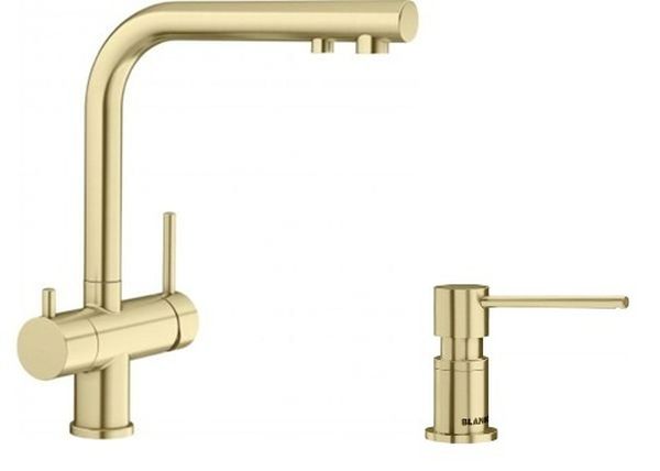 Set mitigeur de cuisine Blanco Fontas II 526692, distributeur de savon Blanco Lato 526699