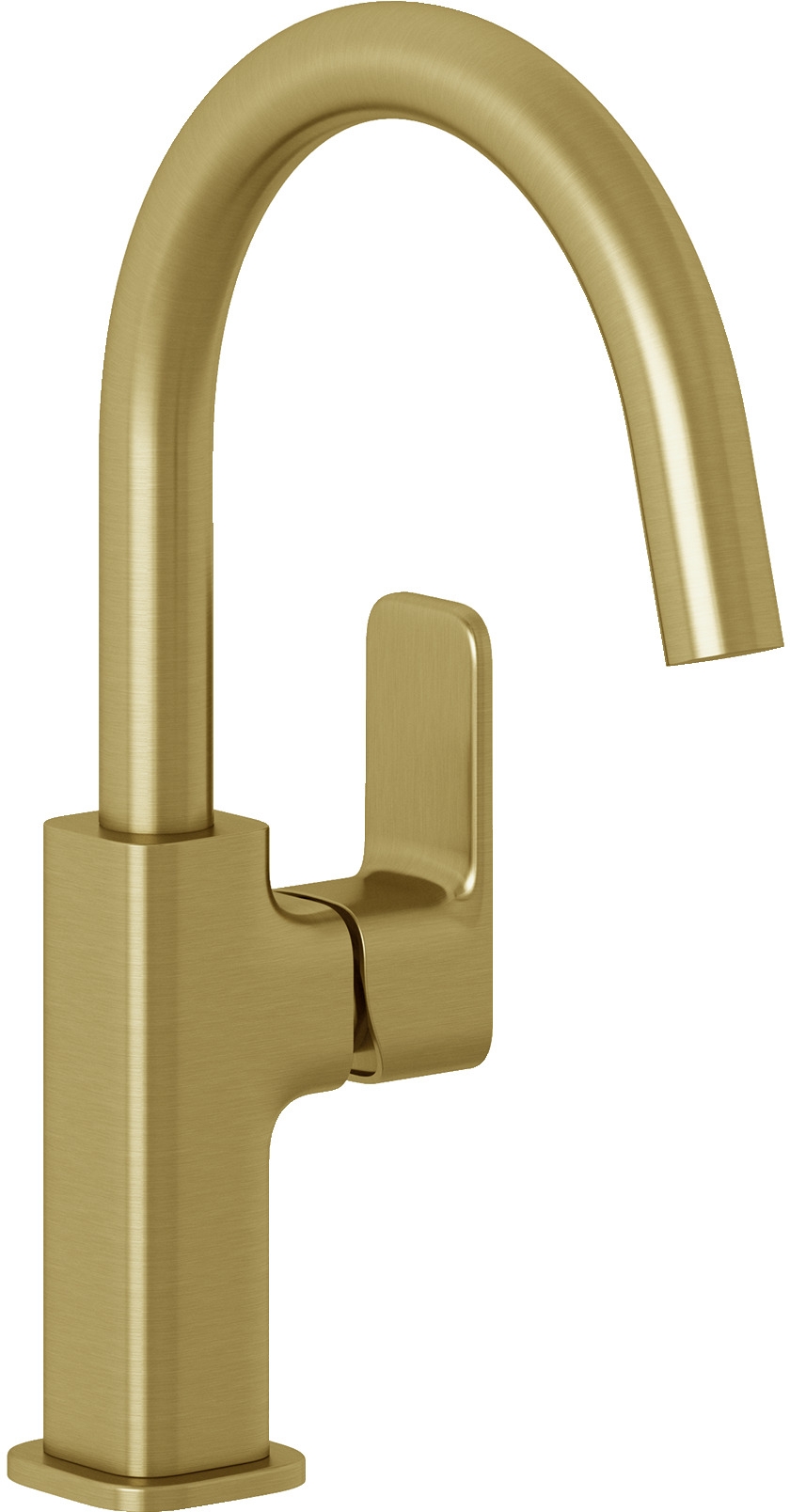 Kludi Renon mitigeur de lavabo sur pied doré 42027N075