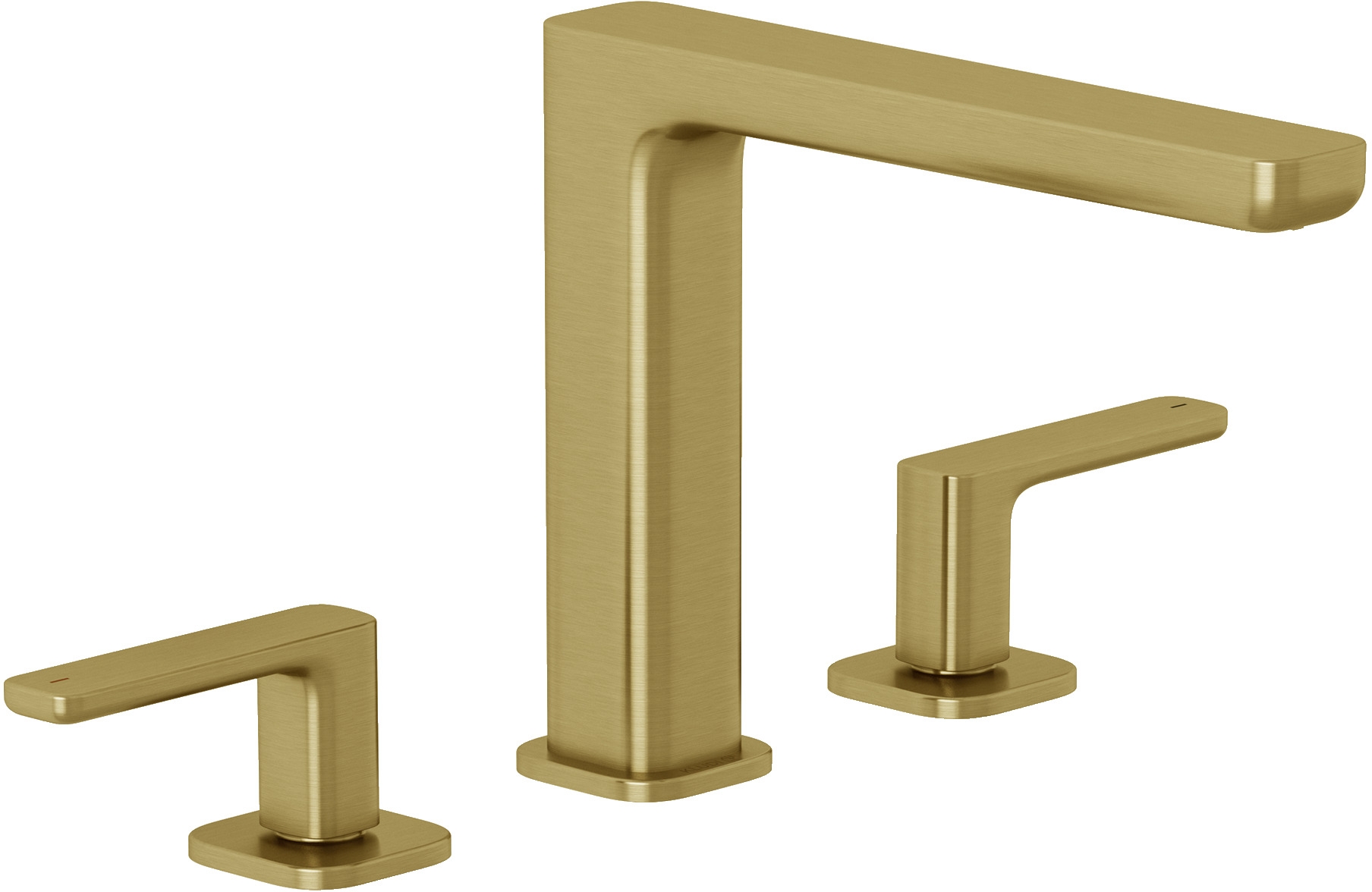 Kludi Renon mitigeur de lavabo sur pied doré 42393N075