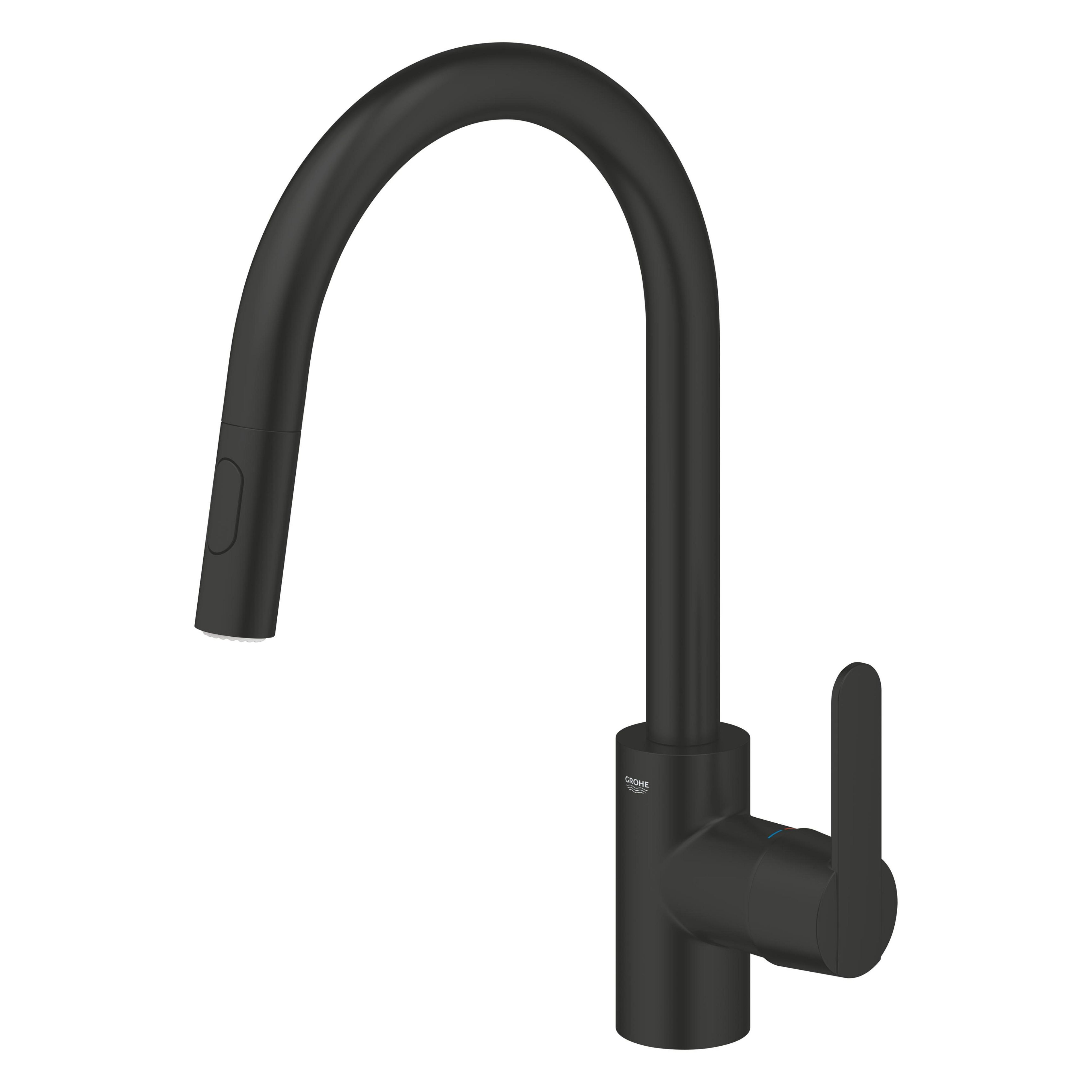Grohe Get mitigeur de cuisine sur pied noir 314842431