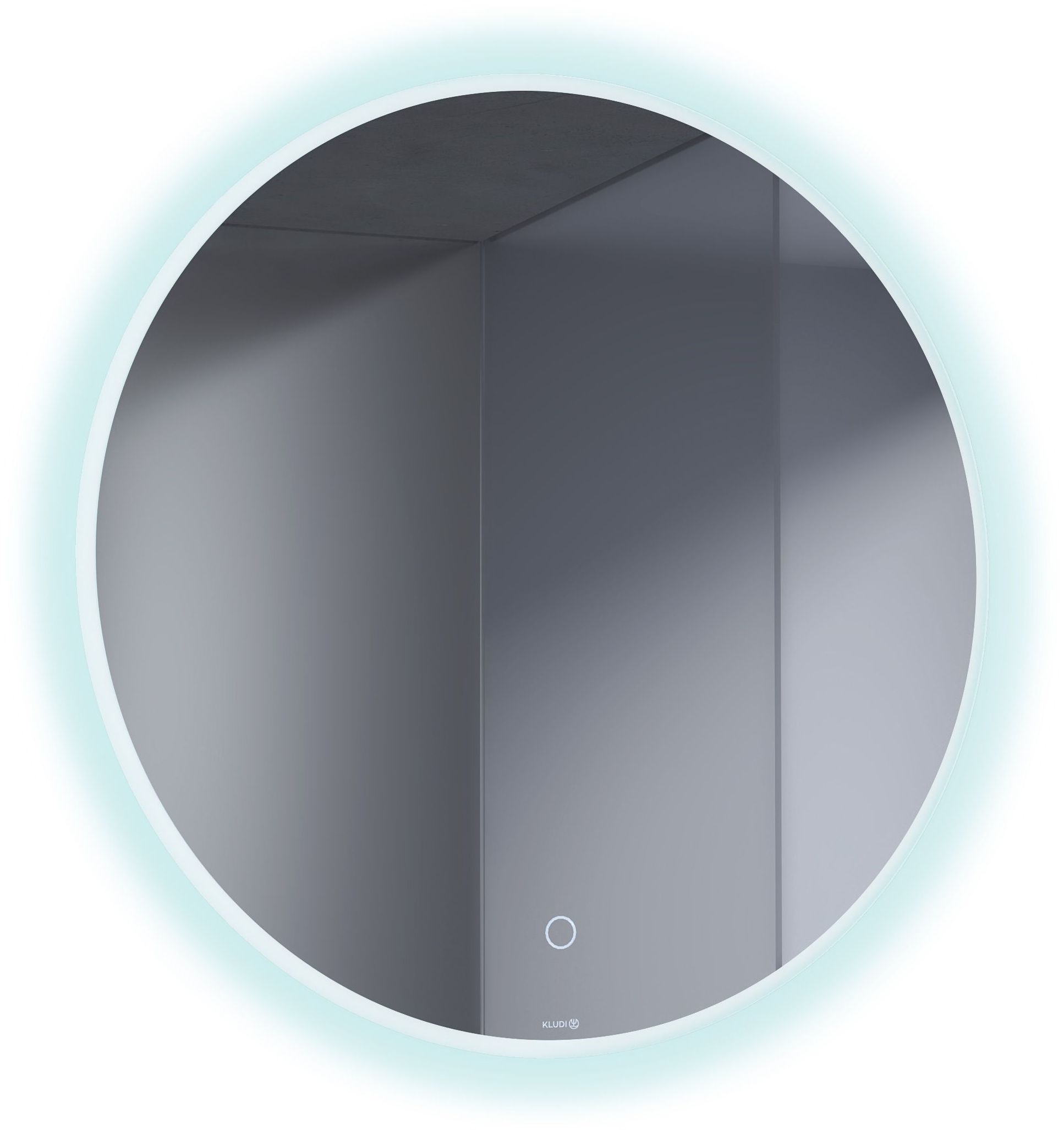 Kludi Luma miroir 60x60 cm circulaire avec éclairage 17SP0100