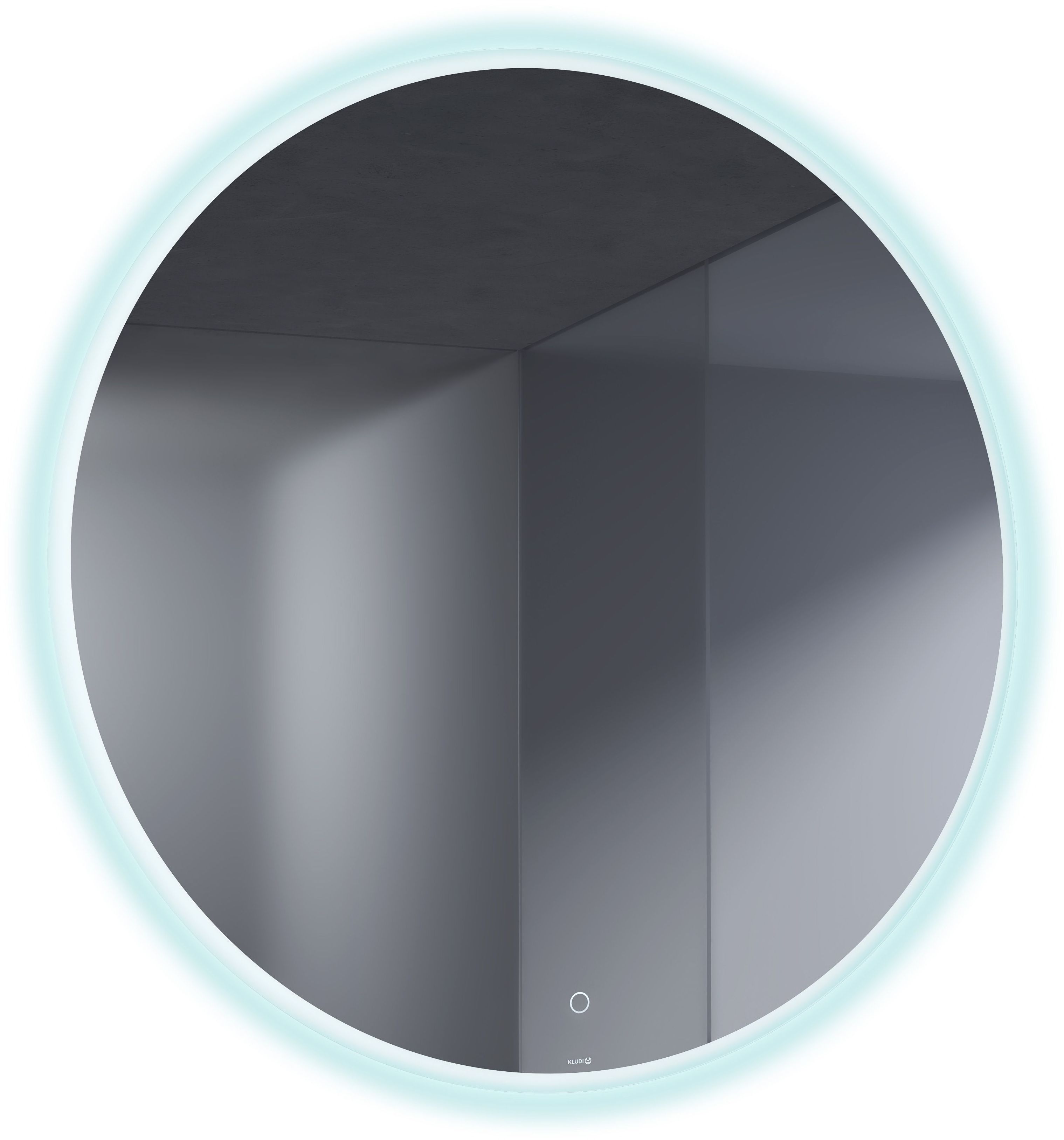 Kludi Luma miroir 100x100 cm circulaire avec éclairage 17SP0300