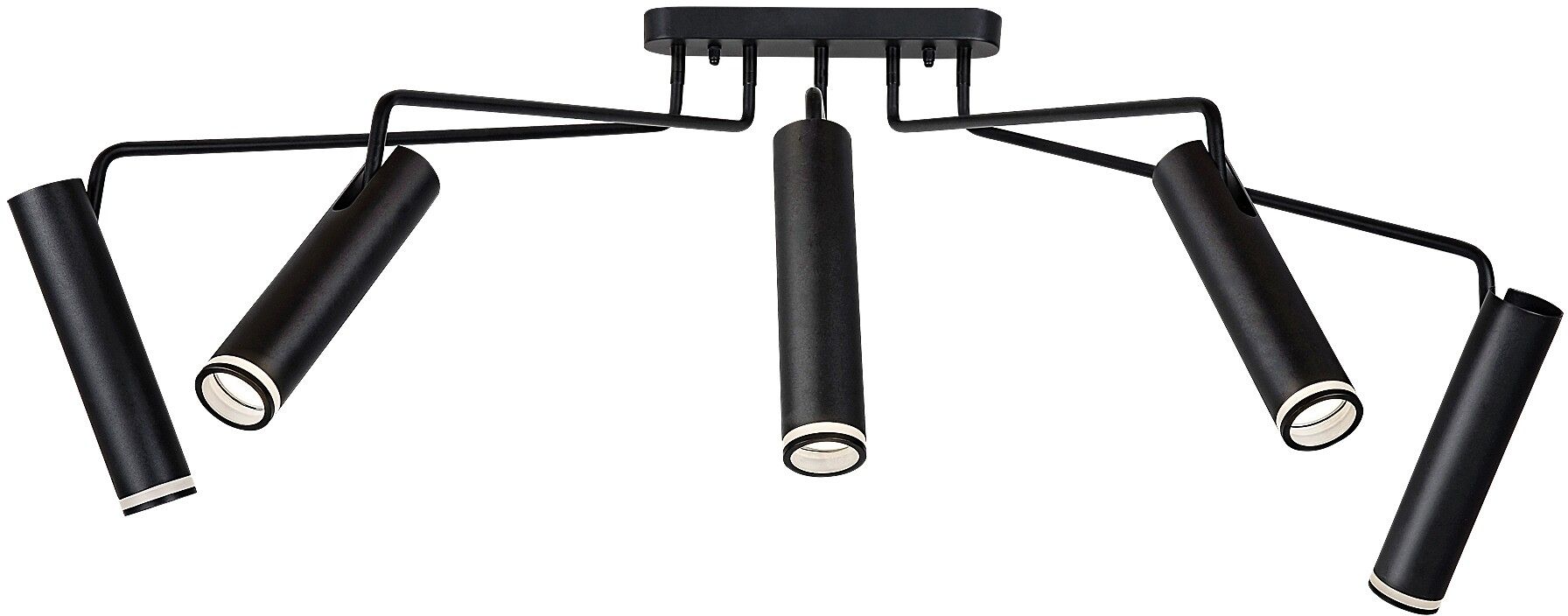 Rabalux Senobia plafonnier 5x35 W noir 73040