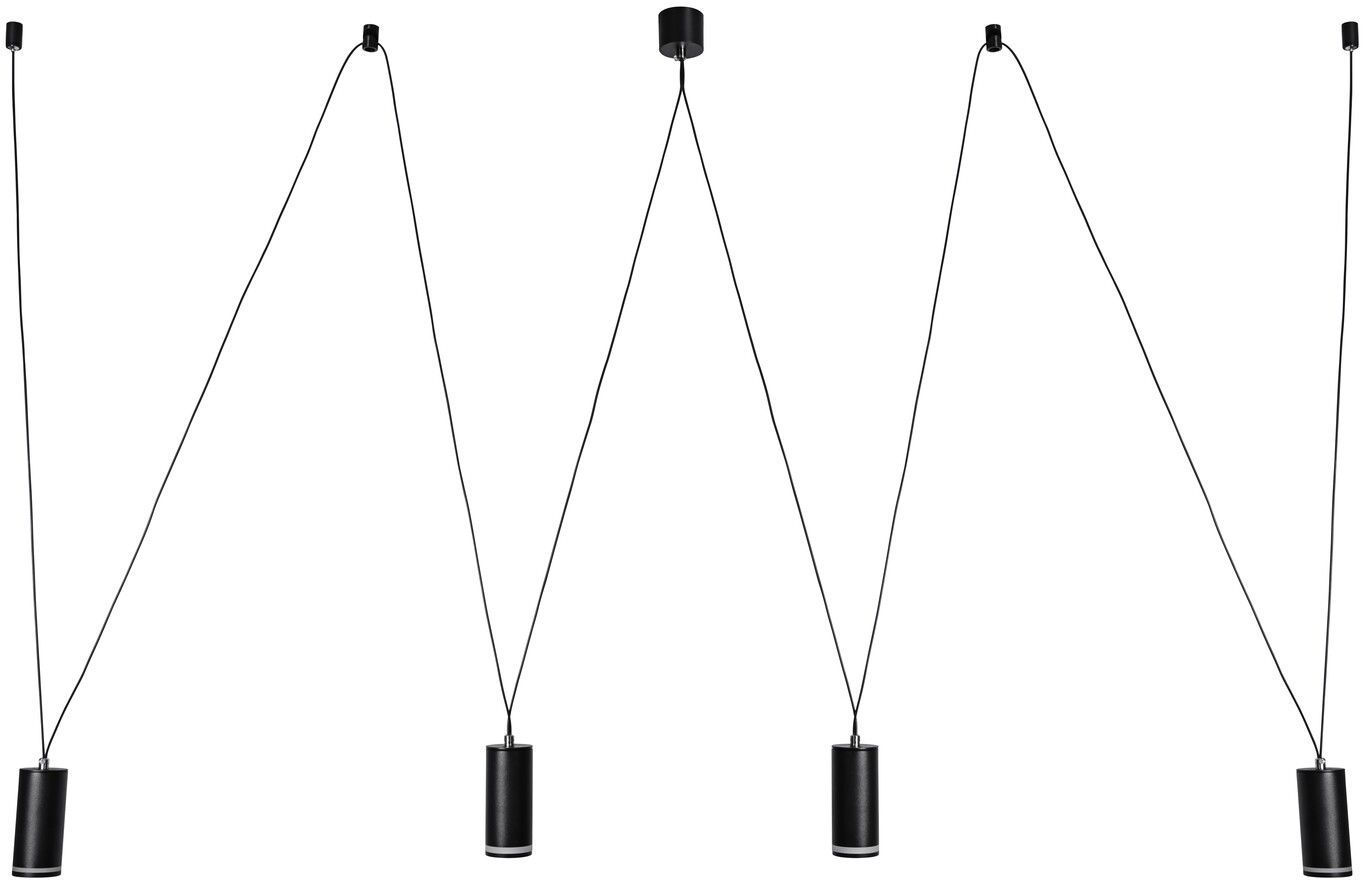 Rabalux Senobia lampe suspendue 4x5 W noir 73038