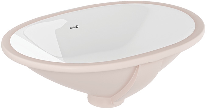Kludi Resa lavabo 39.5x26 cm ovale sous plan blanc 59W0143