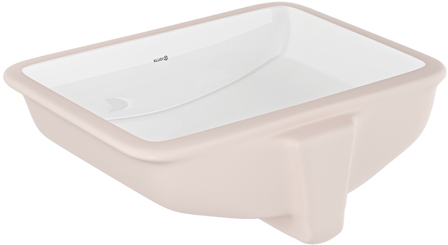 Kludi Resa lavabo 46.5x31 cm rectangulaire sous plan blanc 59W0543