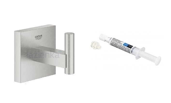 Set porte-serviettes Grohe Start Cube 40961DC0, colle Grohe QuickGlue 41127000