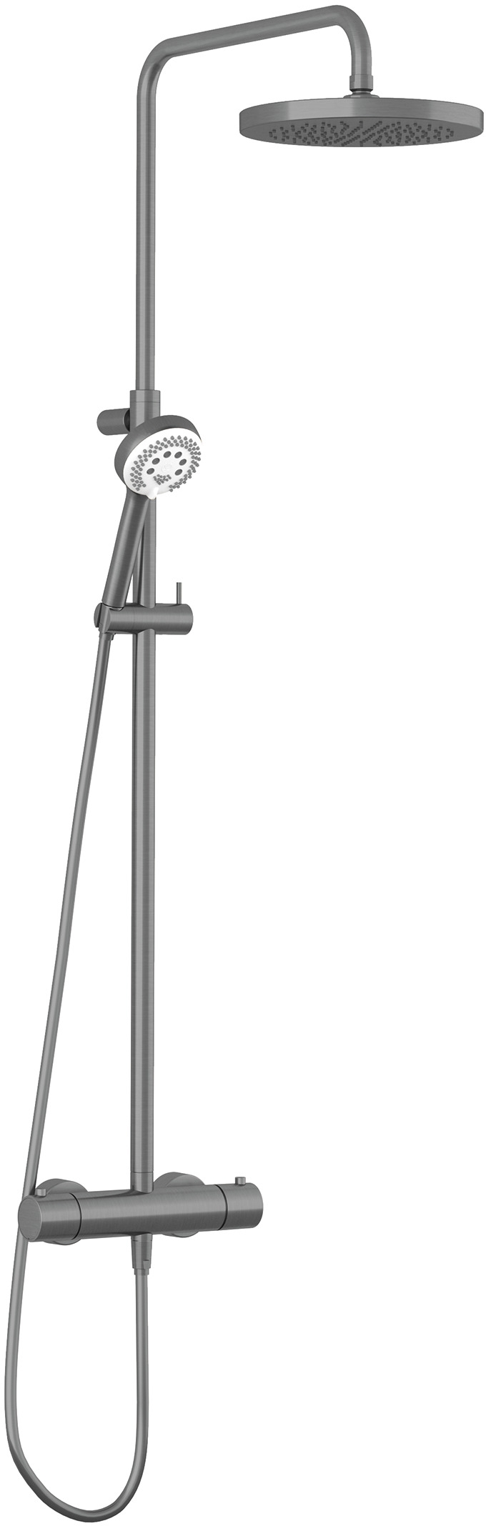 Kludi Logo Neo ensemble de douche mural avec thermostat oui noir 68082N2-00