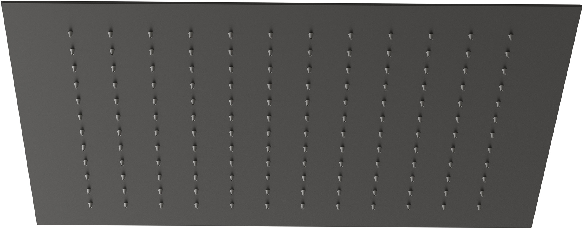 Kludi Asana douche à effet de pluie 44x44 cm carrée noir 6941039-00