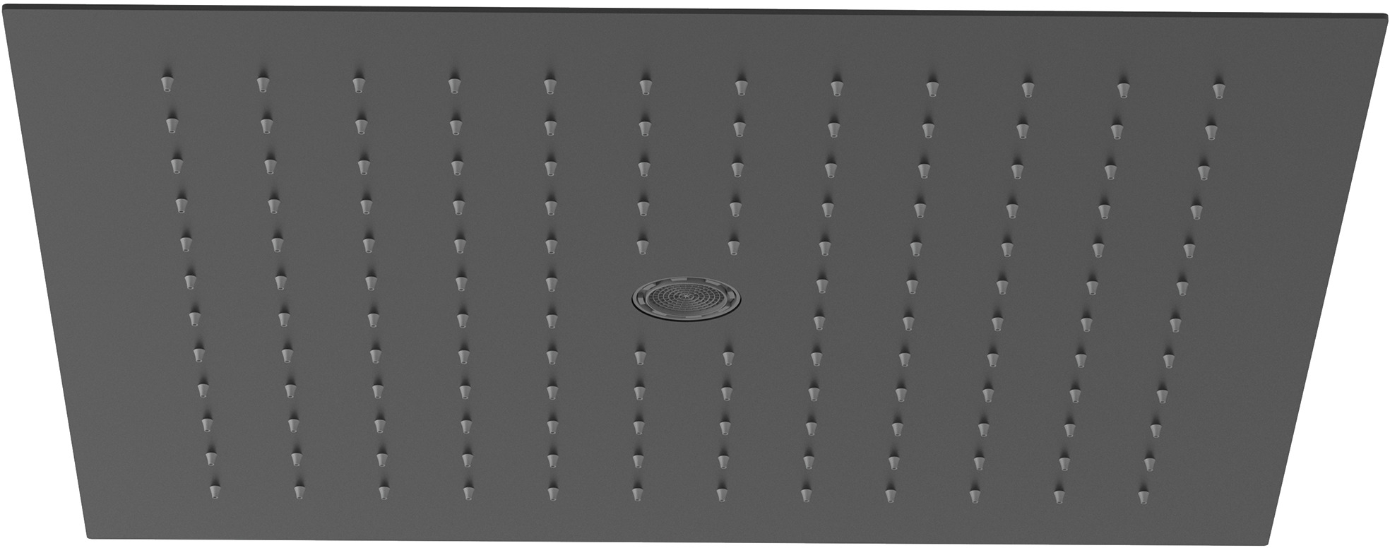 Kludi Asana douche à effet de pluie 44x44 cm carrée noir 6942039-00