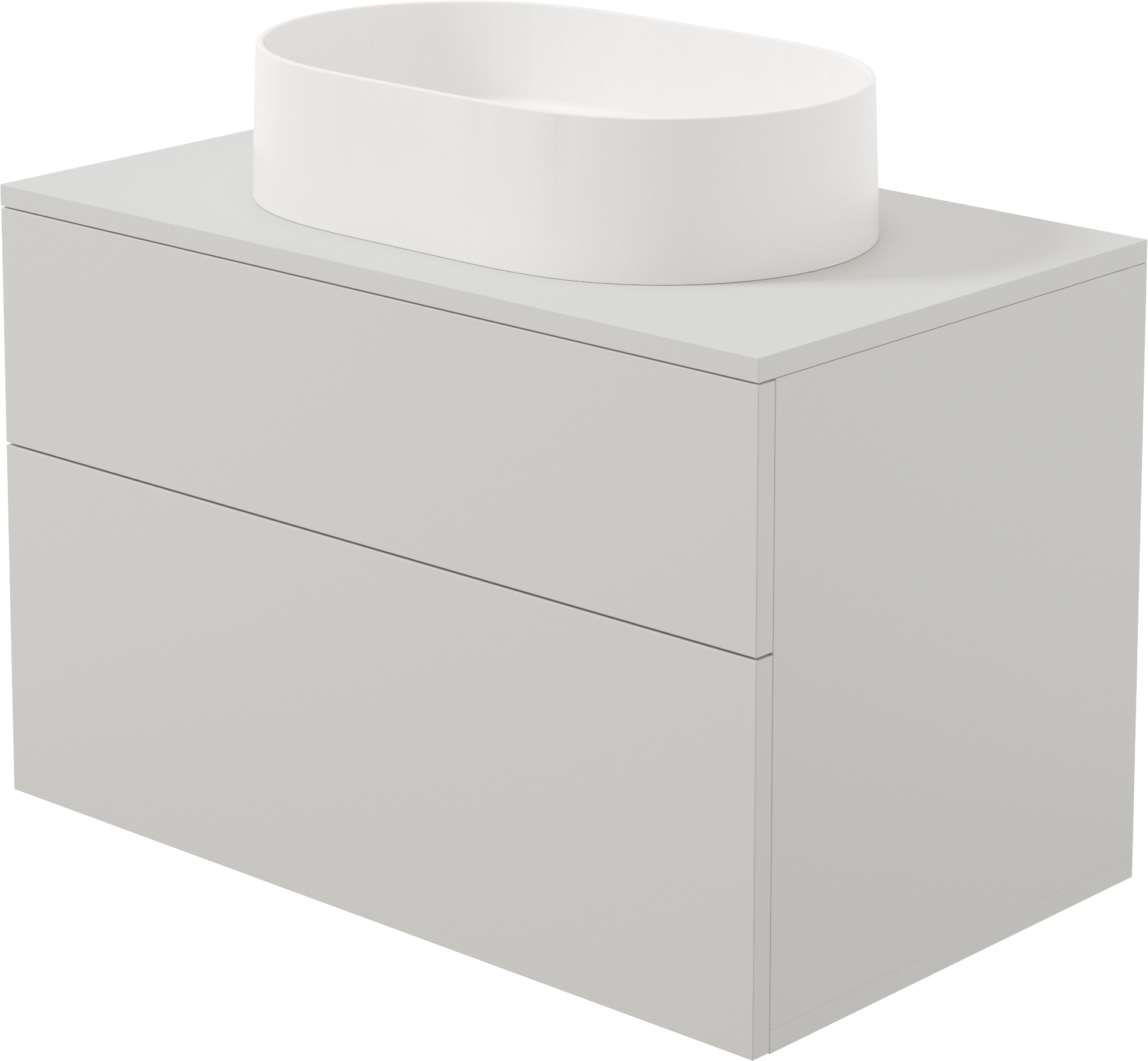 Deante Prizma lavabo avec meuble et plan de travail 80 cm beige SDKB8SAU6S