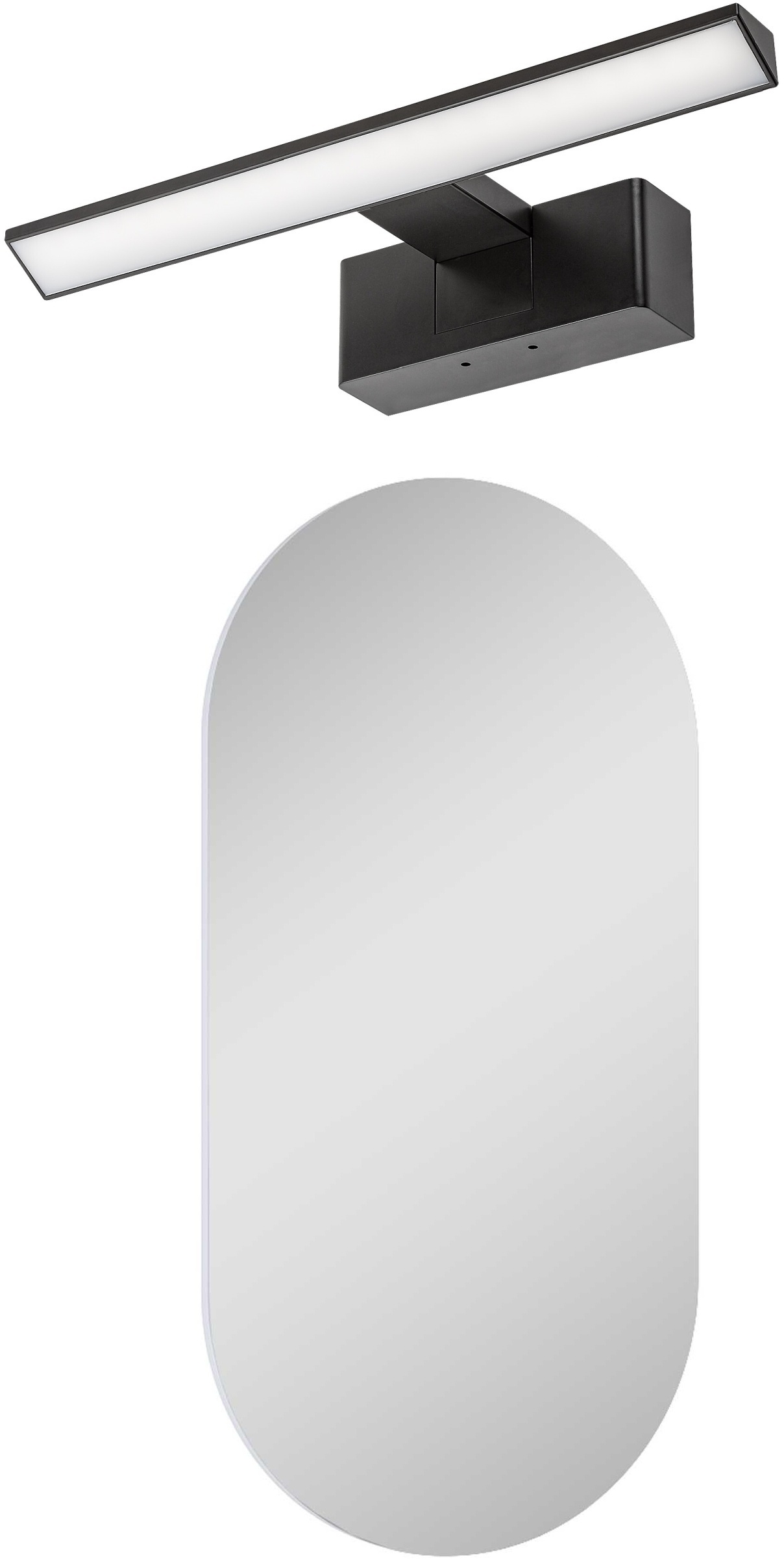 Set miroir Elita Oval RE067567000010, applique murale Rabalux Loric 75024